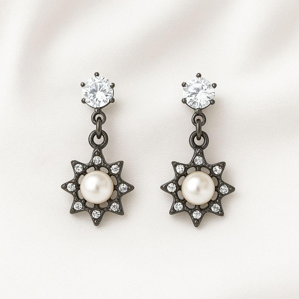 Brown Coloured Sun Shaped Ear Set