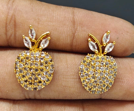 Multi Stone Apple Shaped Ear Set