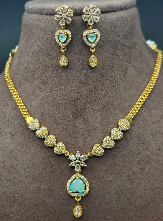 Jade Green Coloured Stone Naan