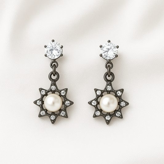 Brown Coloured Sun Shaped Ear Set
